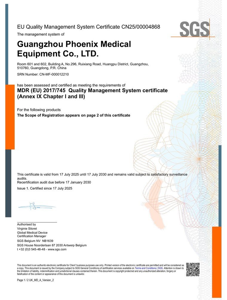 CE MDR certificate — SGS